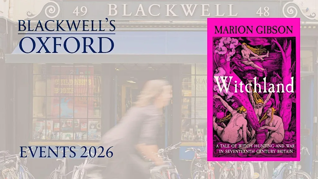 Marion Gibson WITCHLAND with Beverley Wass at Blackwell's Bookshop