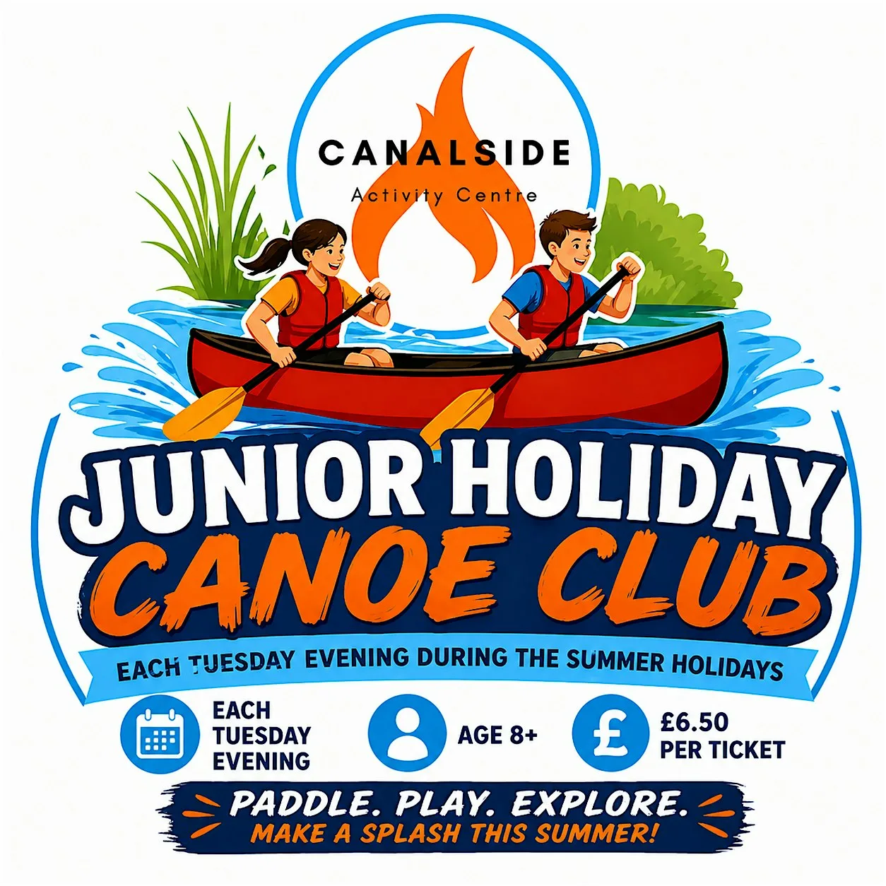 Junior Holiday Canoe Club at Canalside Activity Centre