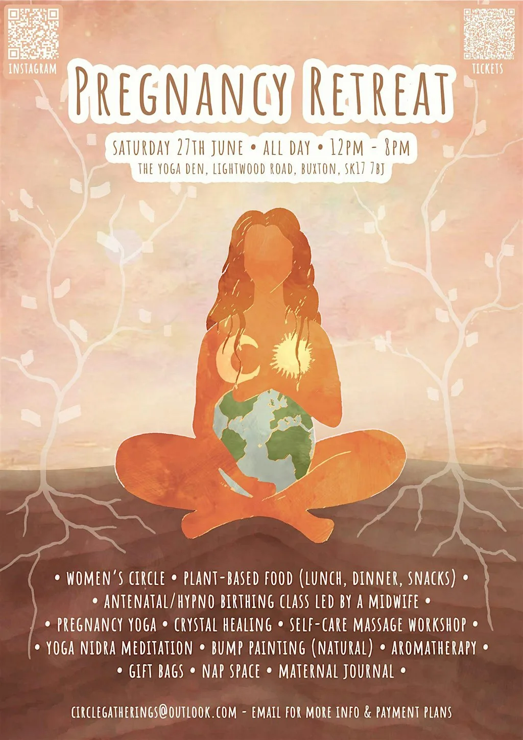 Pregnancy Wellbeing Retreat Day at The Yoga Den Buxton