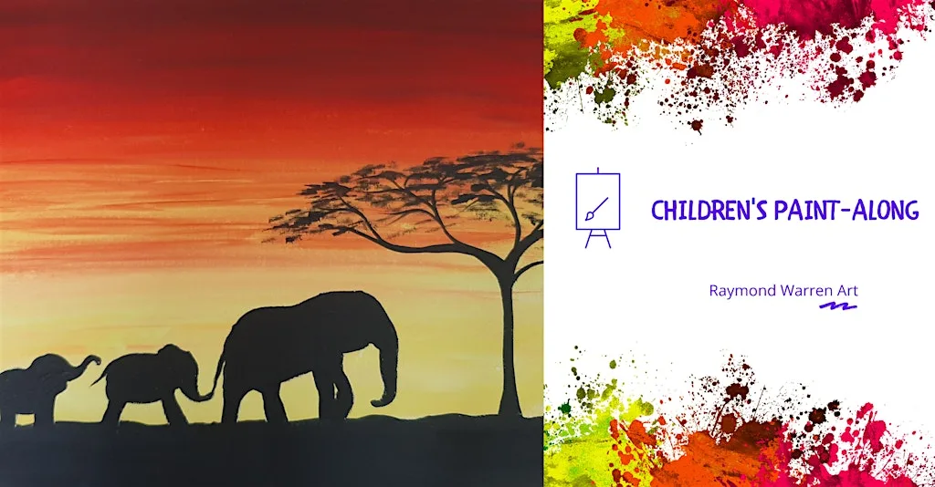 Children's Summer Holidays Paint-Along - 'Safari Sunset' - Horsham at Holbrook Tythe Barn