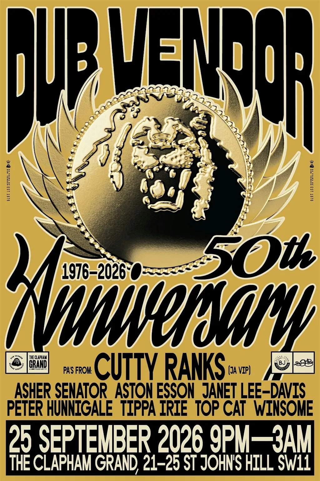 Dub Vendor's 50th Anniversary Celebration at The Clapham Grand