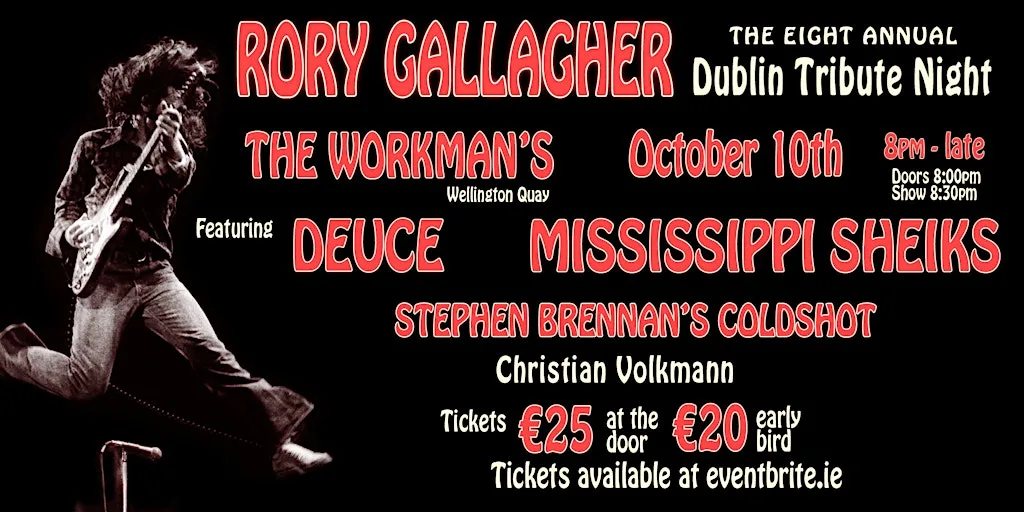 The 8th Annual Rory Gallagher Dublin Tribute Night