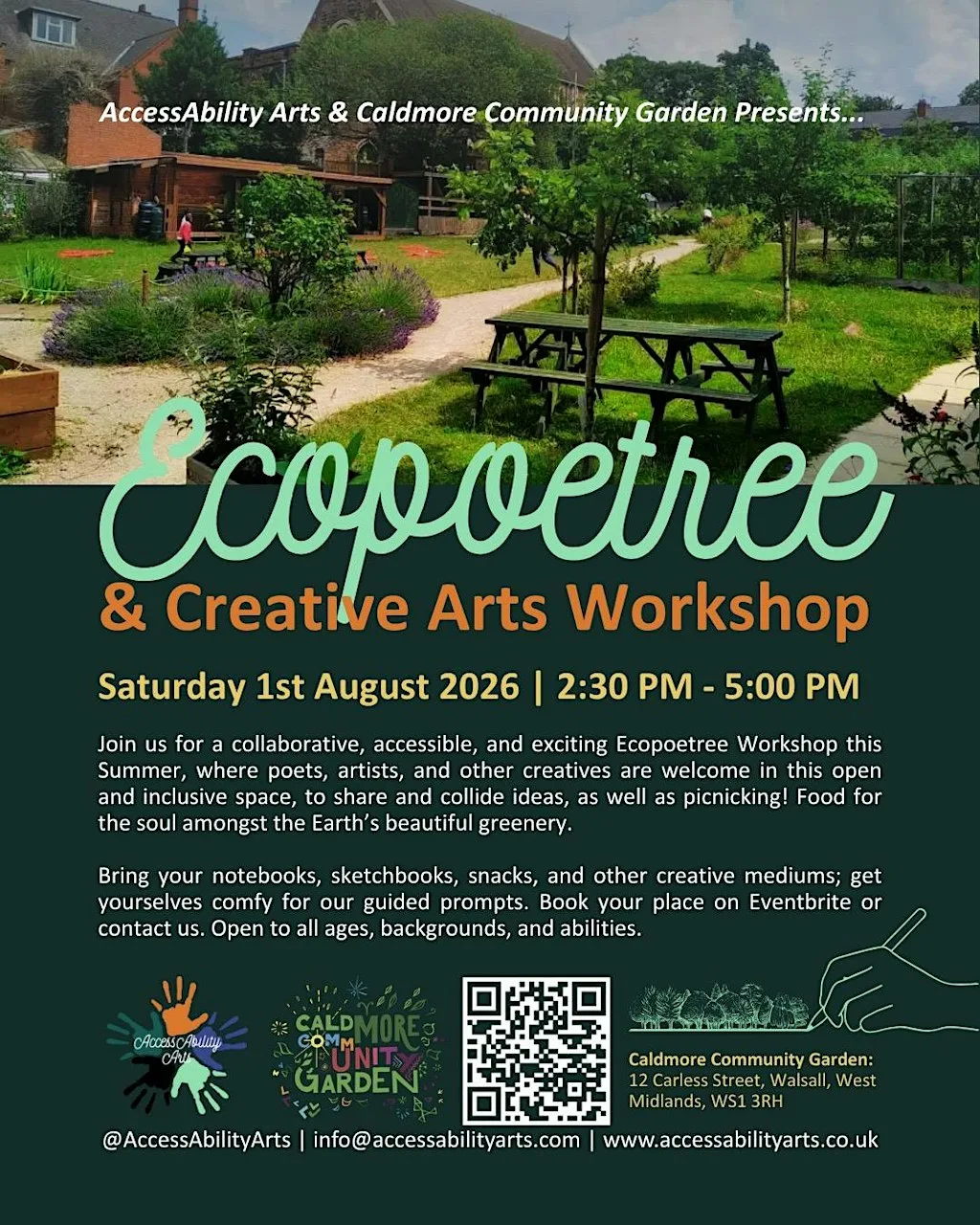 EcoPoetree: Nature, Poetry & Creative Arts Workshop at Caldmore Community Garden