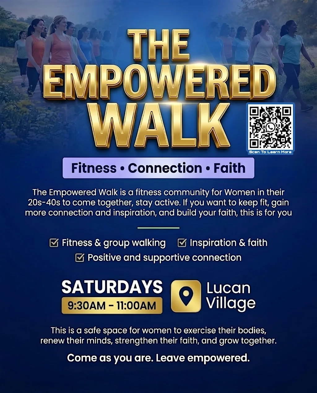 The Empowered Walk – Fitness, Connection & Faith for Women at Lucan Village