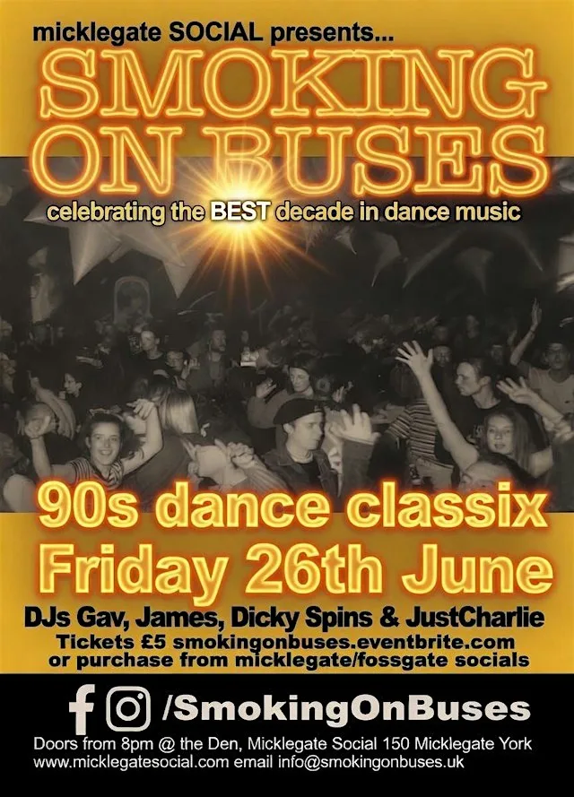 Smoking On Buses October at Micklegate Social