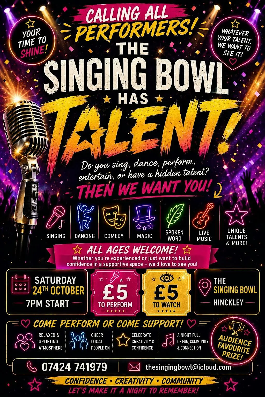 The Singing Bowl Has Talent at The Singing Bowl