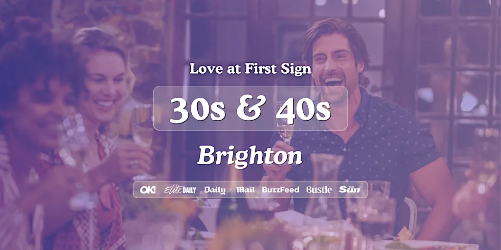 Brighton Singles Night, 30s & 40s | Be At One | Love at First Sign at Be At One - Brighton