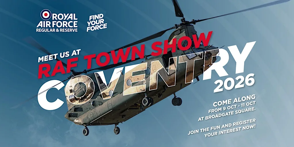 RAF Town Show Coventry at Broadgate Square