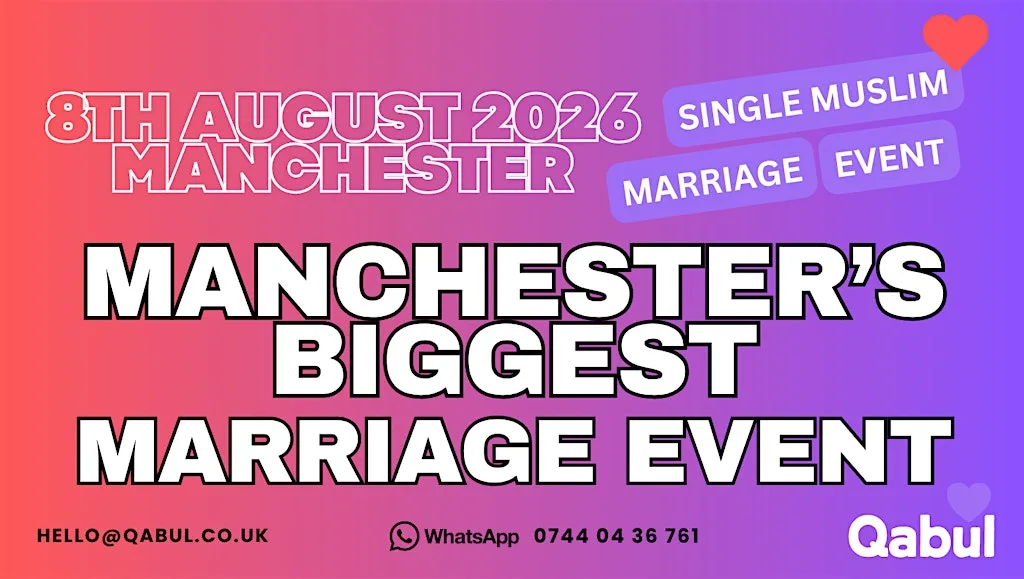 Manchester - MUSLIM MARRIAGE EVENT | 1-to-1 Single Muslim Meetup | 8-Aug at Pendulum Hotel