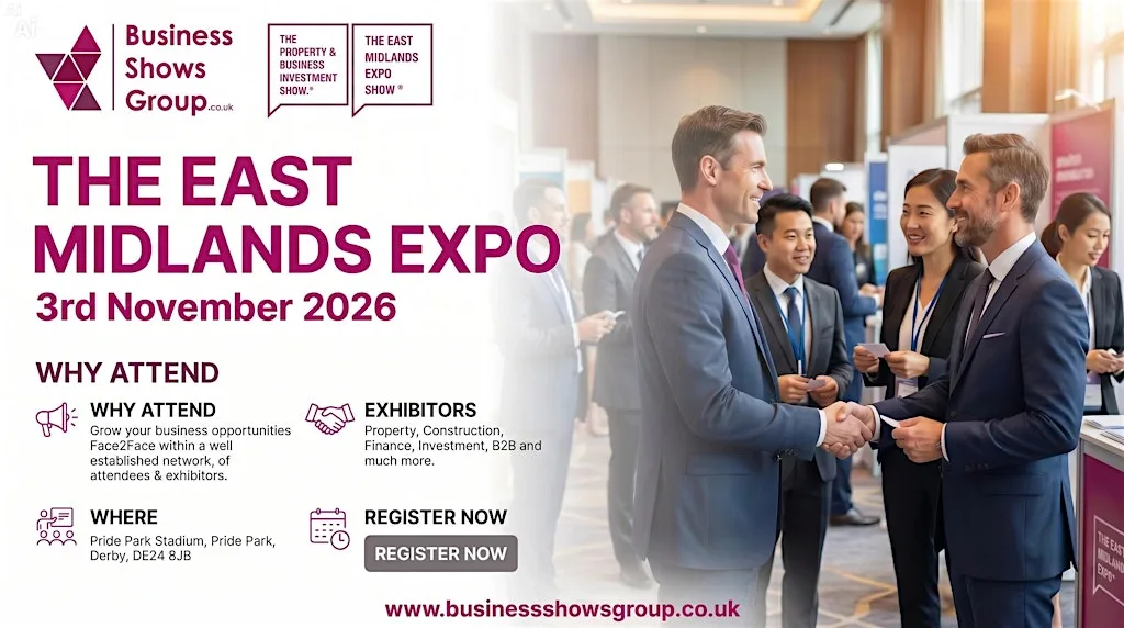 East Midlands Expo incorporating Property & Business Investment Show 2026 at Pride Park Stadium