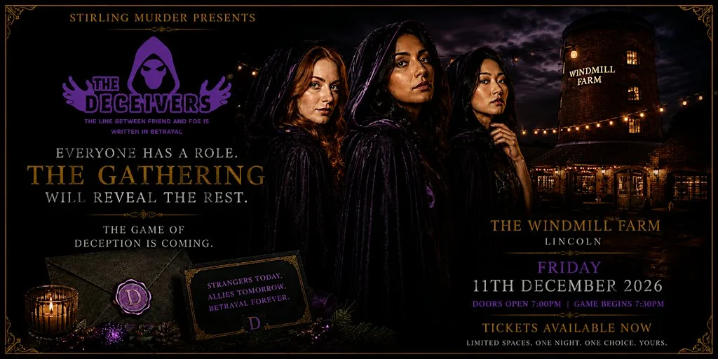 The Deceivers – A Live Traitors-Style Immersive Game Night at Windmill Farm - Dining & Carvery