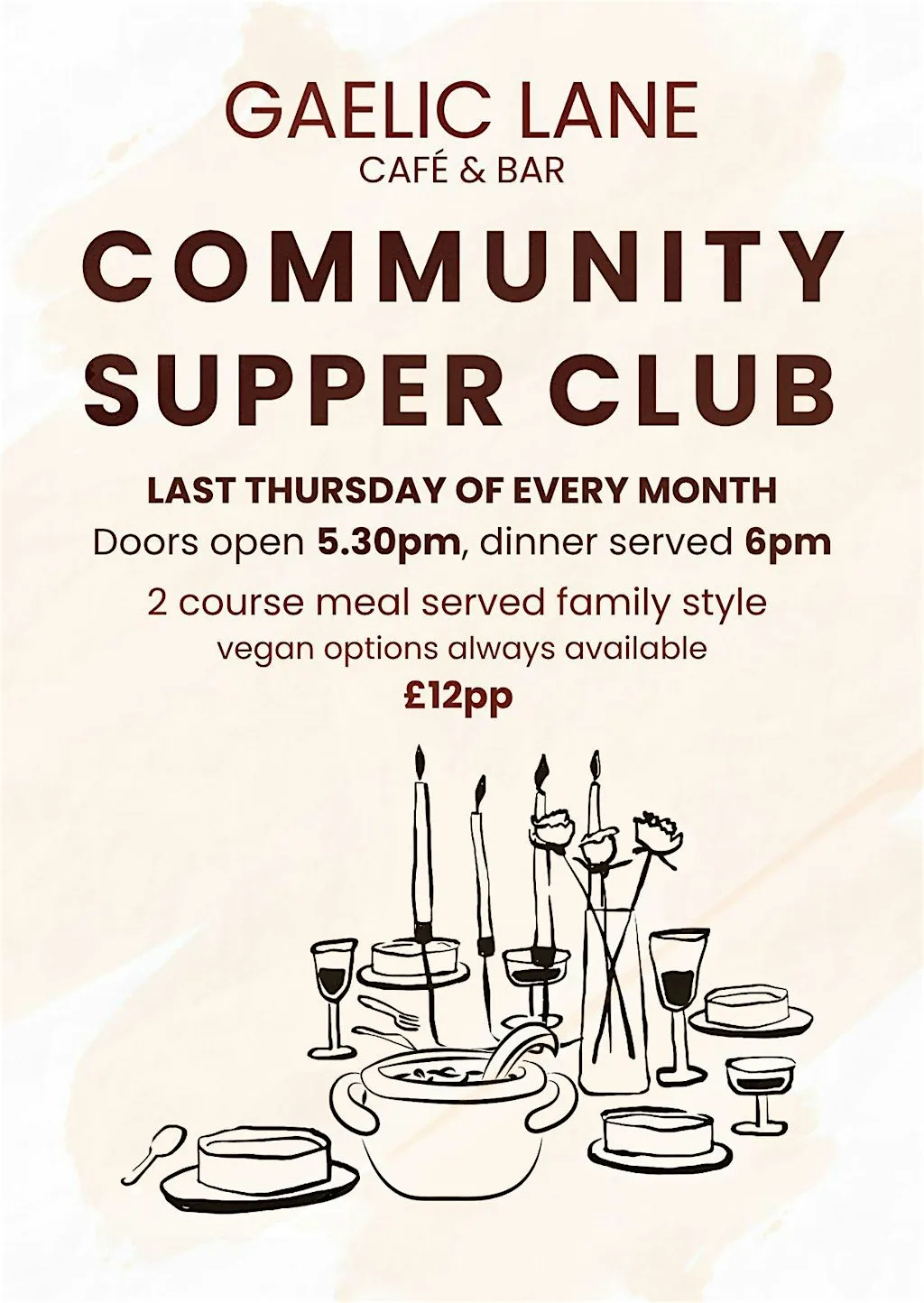 Community Supper Club July
