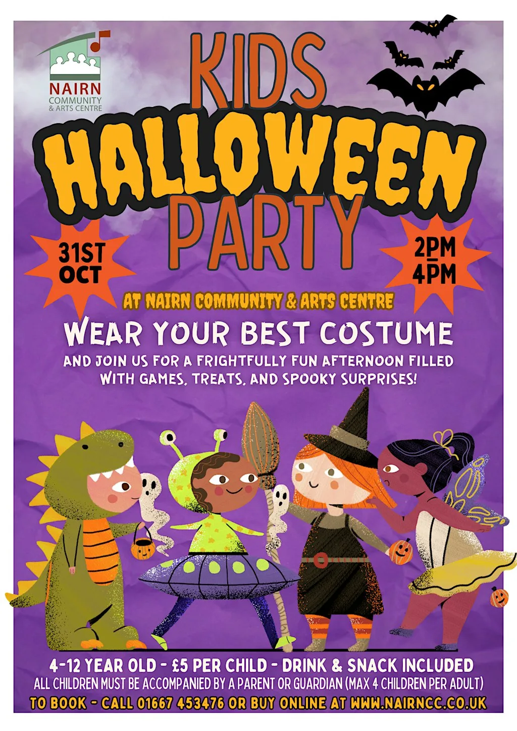 Kids Halloween Party at Nairn Community & Arts Centre