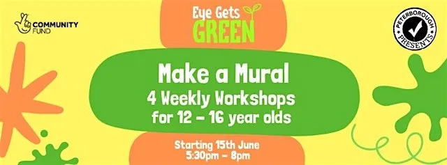 Eye Gets Green- Make a Mural - Week 4 at Eye Youth & Community Centre