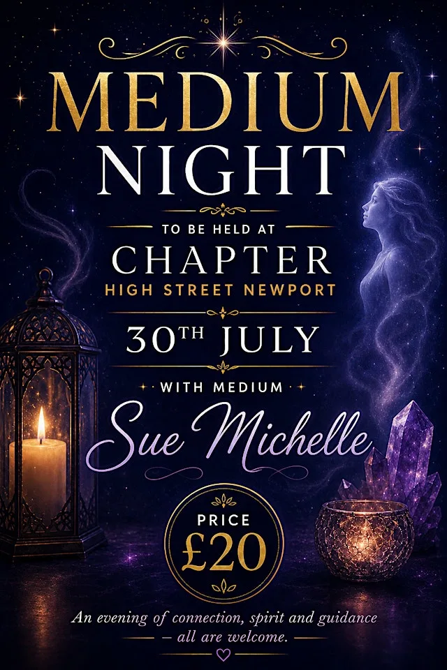 A night of mediumship with Sue Michelle at Chapter - Newport