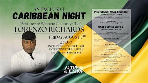 Exclusive Caribbean Night with Lorenzo Richards at Actress & Bishop