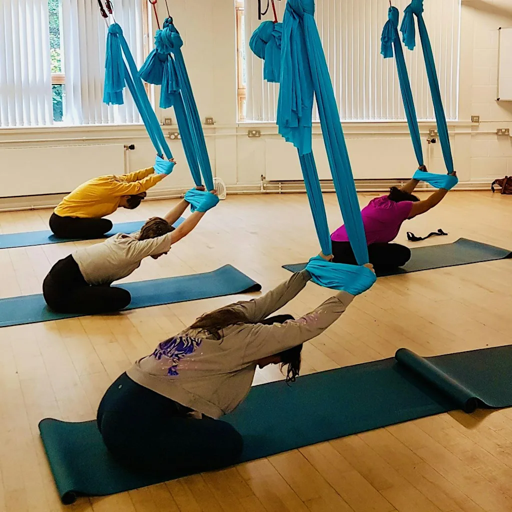 Aerial Yoga Workshop: Flow and Deep Stretch, Edinburgh 27th Sept 10-11.30am at The Crags Centre