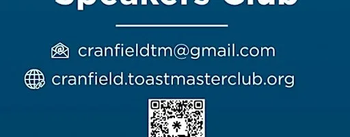 Cranfield Speakers Toastmasters - Fourth Wednesday of the Month at Cranfield Student Association (CSA)