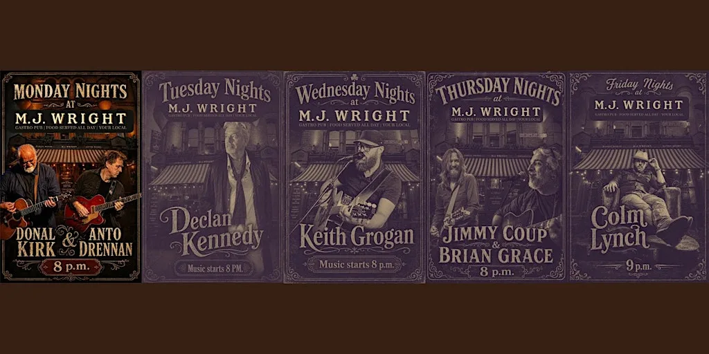 Live Music at M.J. Wright - Donal Kirk & Anto Drennan! at M.J. Wright
