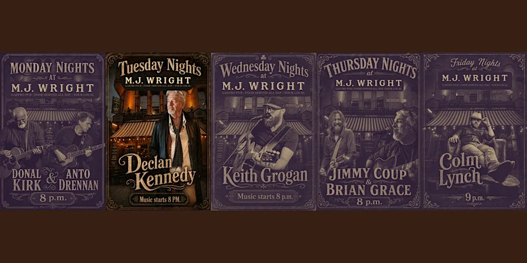 Live Music at M.J. Wright - Declan Kennedy!