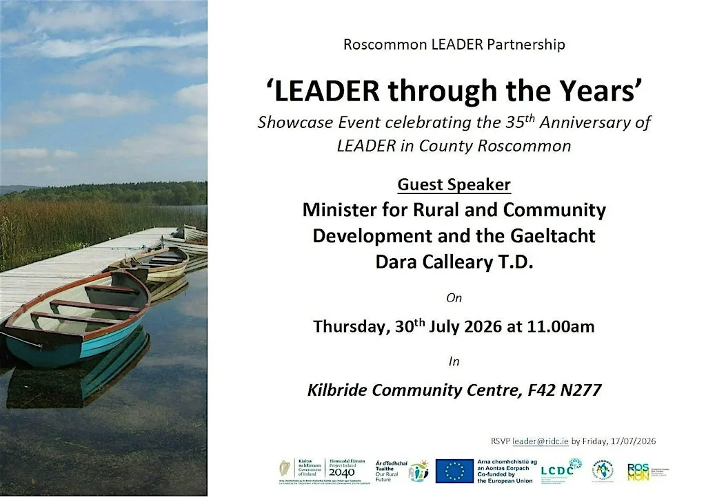Roscommon LEADER Partnership 'LEADER through the Years' at Four-Mile-House Community Centre