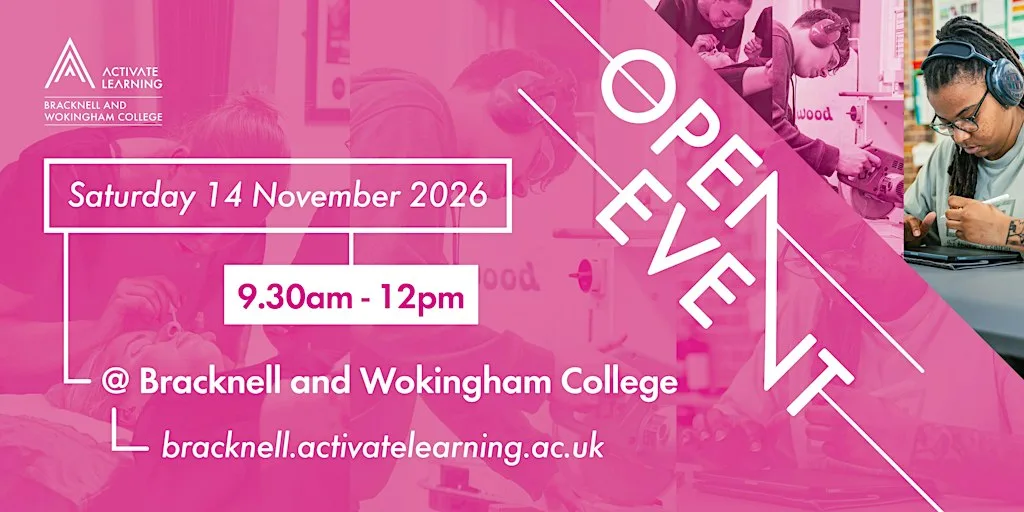 Bracknell and Wokingham College November Open Event at Bracknell and Wokingham College