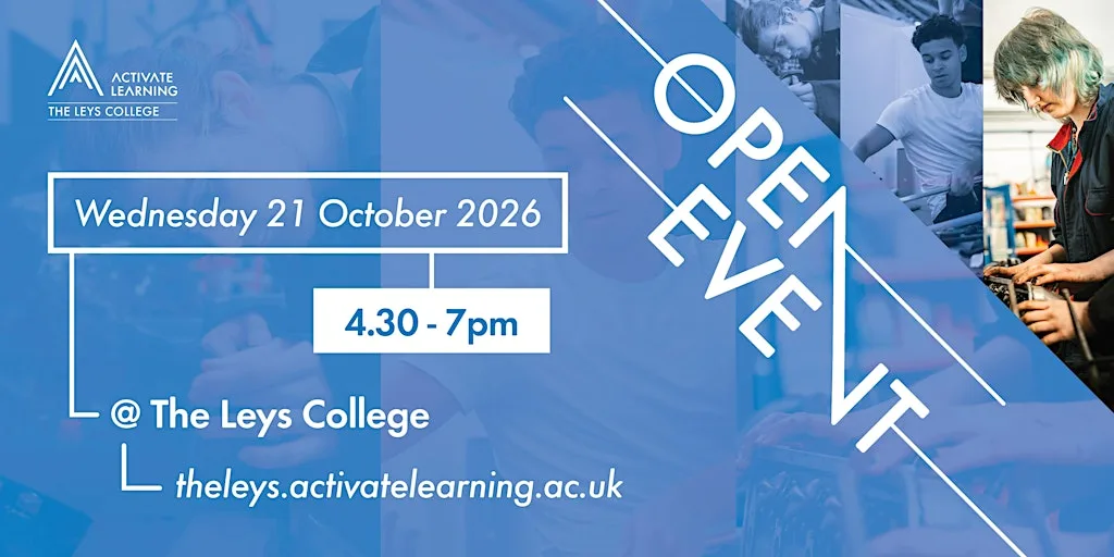 The Leys College Campus October Open Event at The Leys College