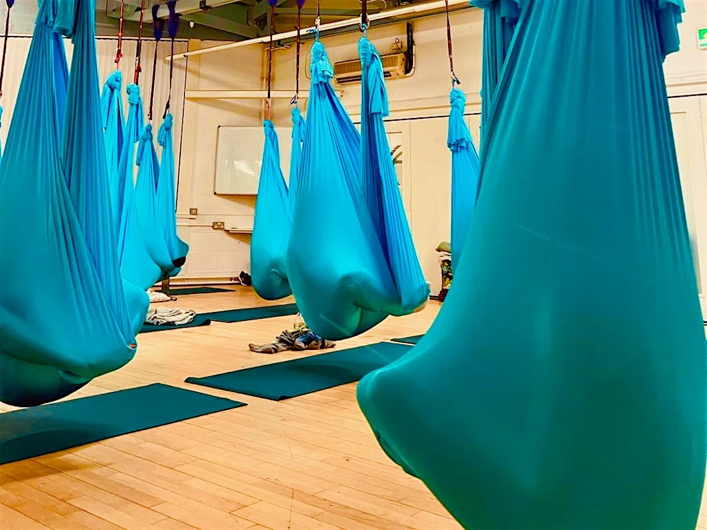 Aerial Sound Bath & Gentle Yin Yoga Flow: Edinburgh, 26th Sept, 12.45-2.15 at The Crags Centre