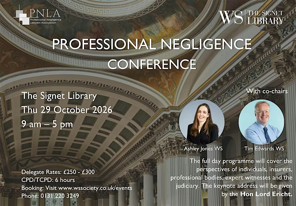 Professional Negligence Law Conference 2026 at The WS Society