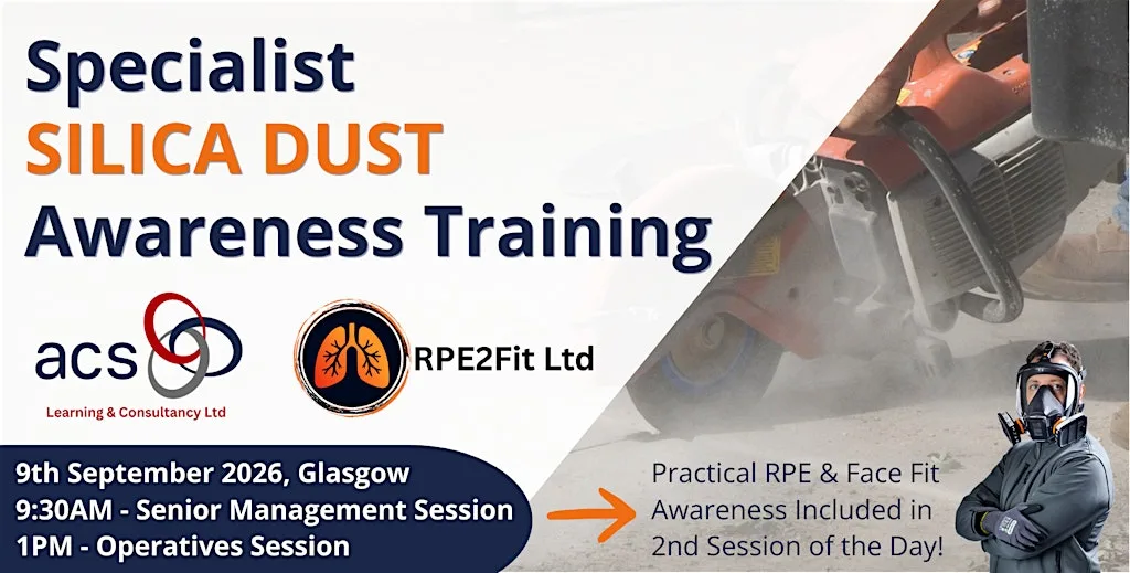 Specialist Silica Dust Awareness Training at ACS Learning & Consultancy Ltd