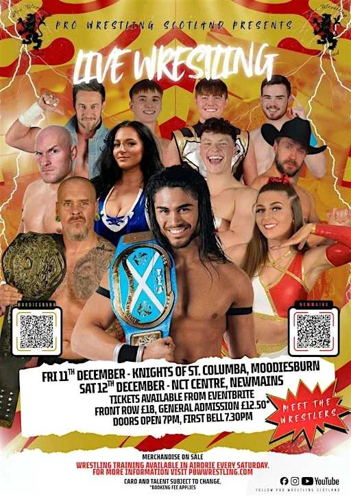 Pro Wrestling Scotland Presents live in Moodiesburn Christmas special