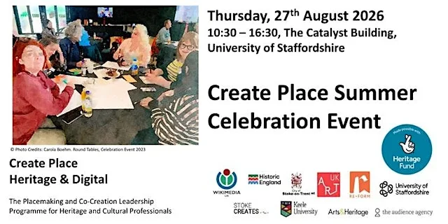 CREATE PLACE Celebration Event at The Catalyst Building, University of Staffordshire