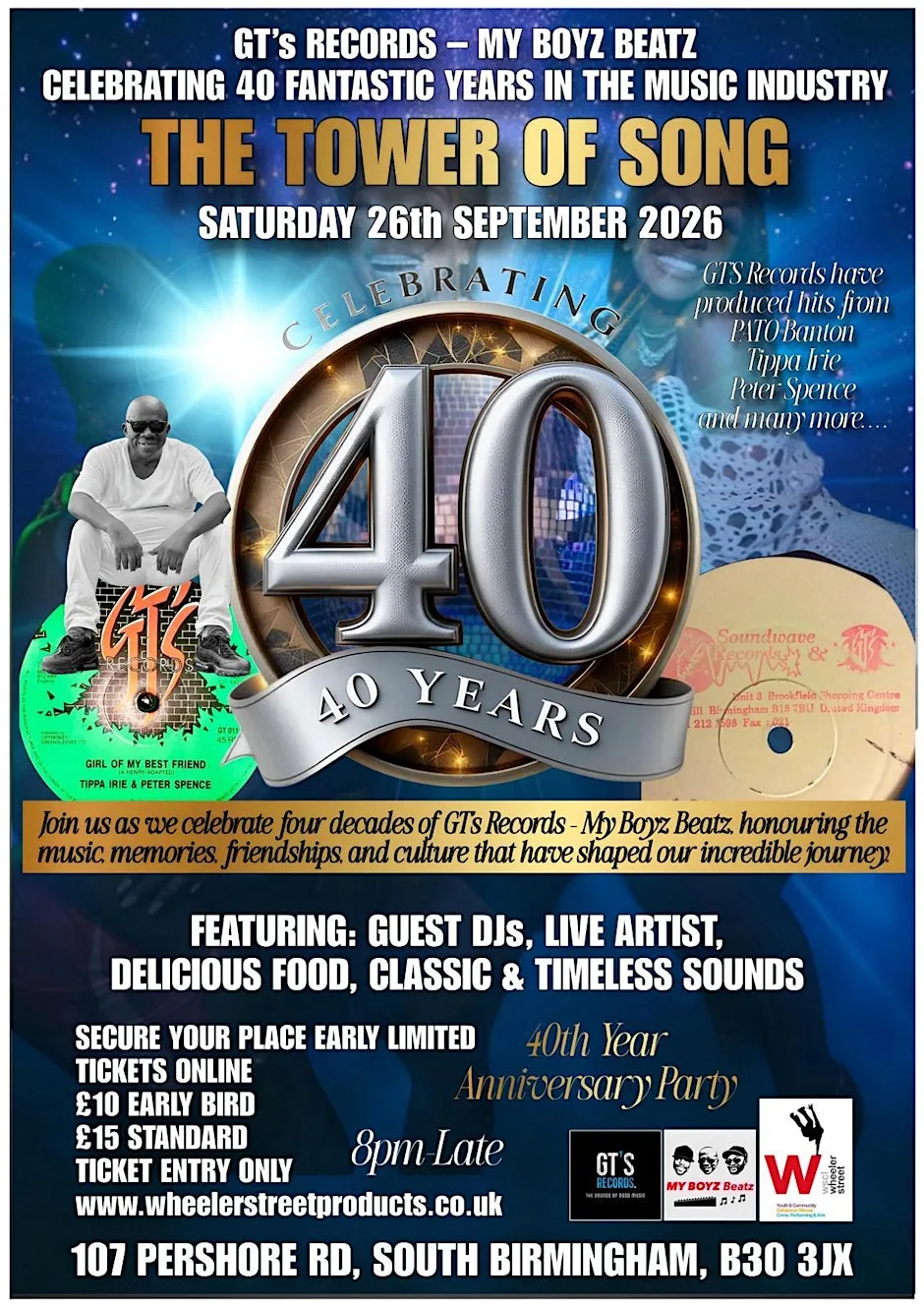 GT Records 40th Anniversary at Tower Of Song Music Venue