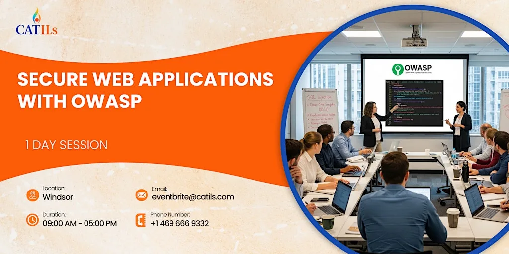 Secure Web Applications with OWASP: 1 Day Session | Windsor