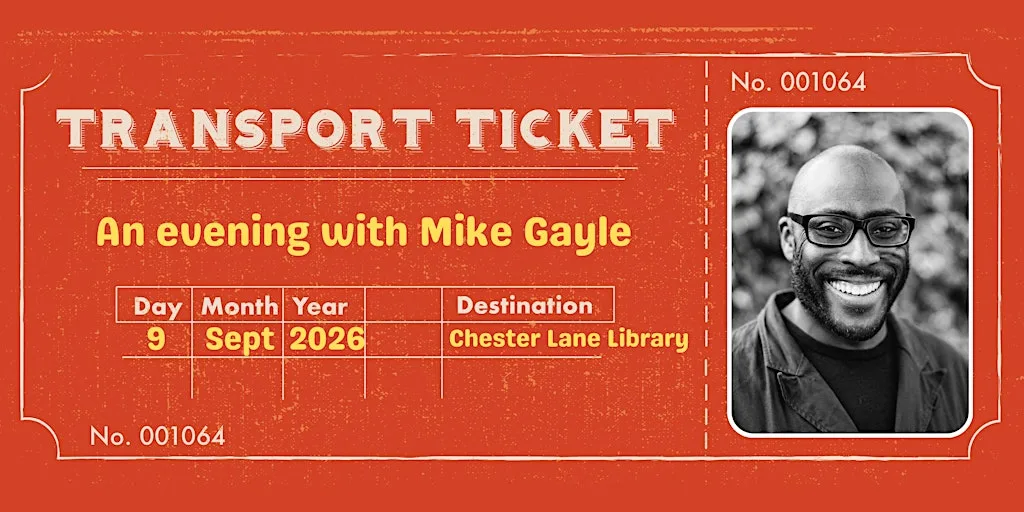 An evening with Mike Gayle at Chester Lane Library