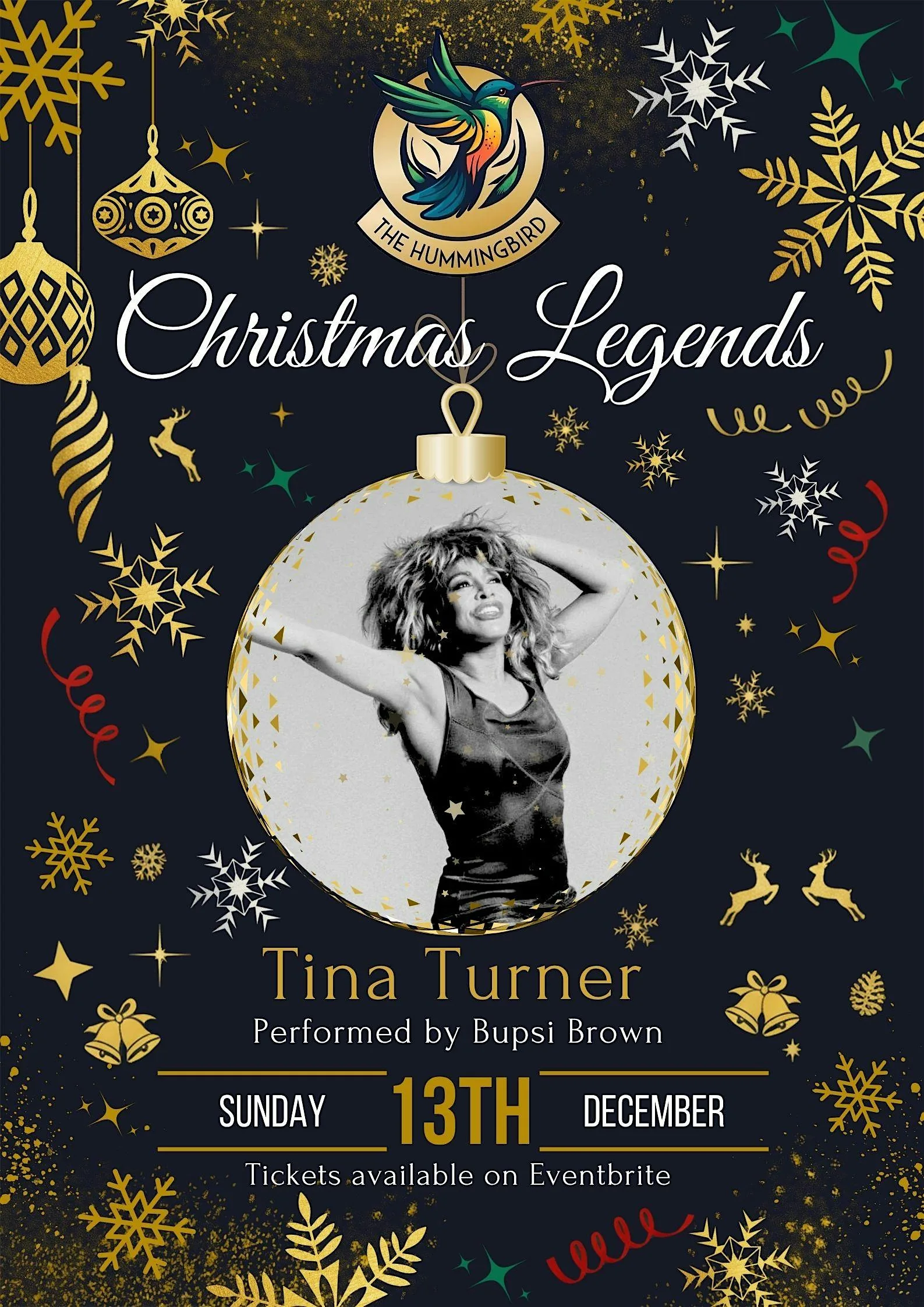 Christmas Legends - Tina Turner performed by Bupsi Brown at The Hummingbird