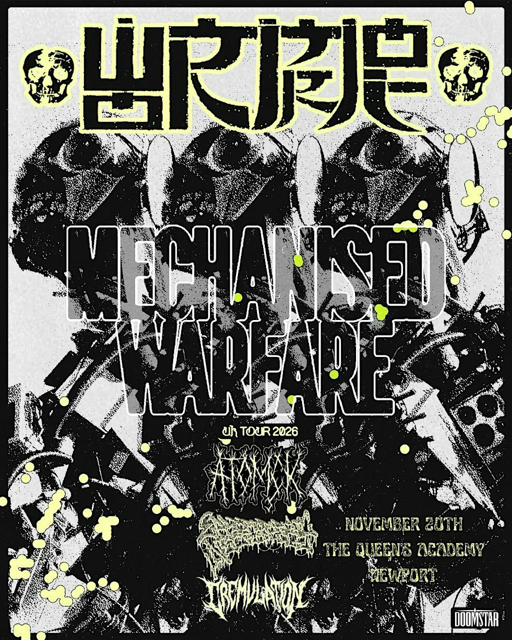 Wormrot - Mechanised Warfare Tour 2026 live at Queens Academy Newport! at The Queen's Academy