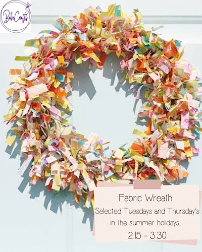 Kids | Fabric Wreath Making at BellaCrafts Winchester
