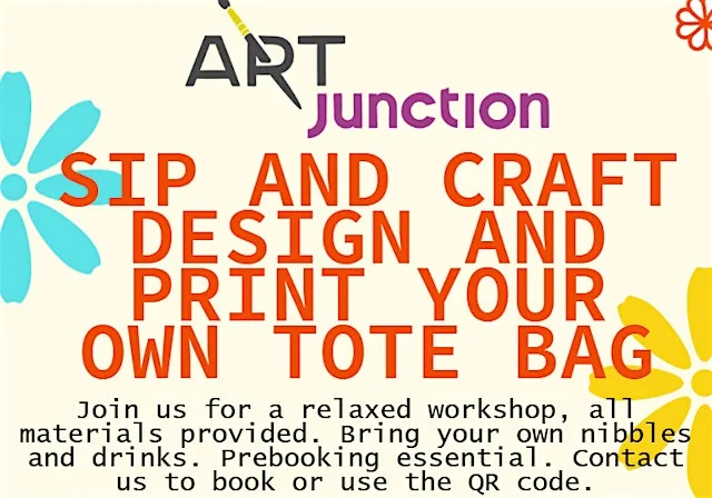 Sip and Craft - Design and print your own tote bag at 13 Military Rd
