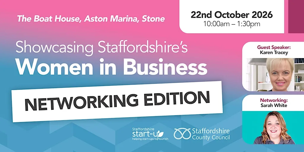 Showcasing Staffordshire's Women in Business at Aston Marina, The Boat House