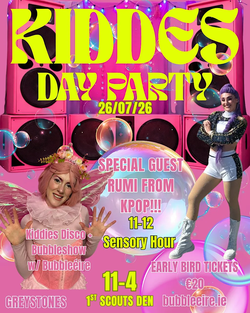 Bubbleéire Presents: KIDDIES DAY PARTY at The Greystones Scout Den: 1st Wicklow-2nd Dublin Group