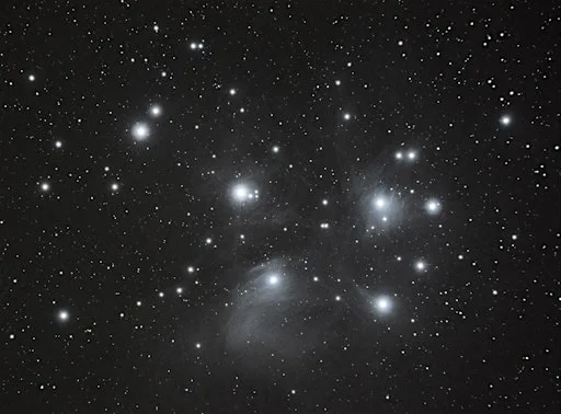 The Seven Sisters on the rise as icy planets grace the skies