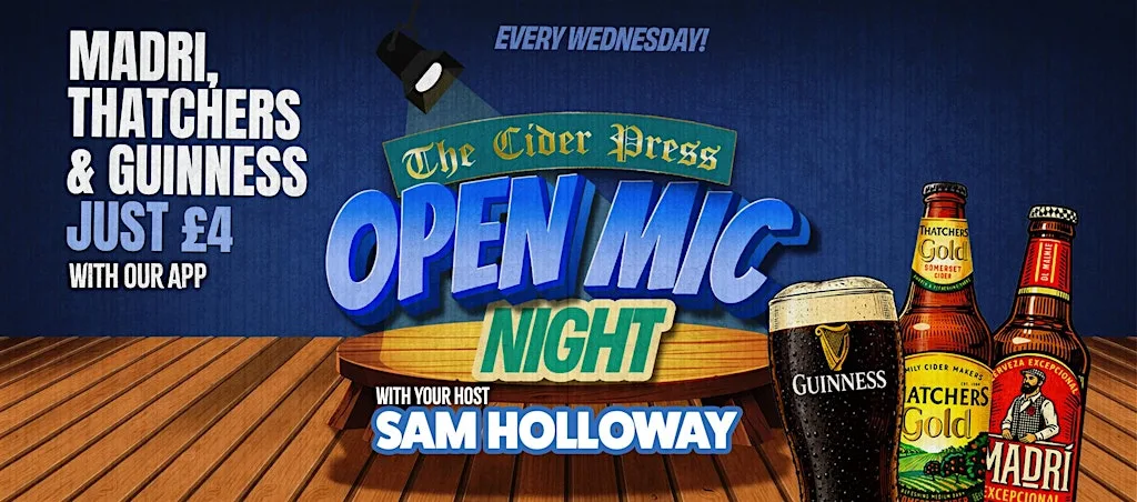 Open Mic Night at The Cider Press at 7 Quay Rd