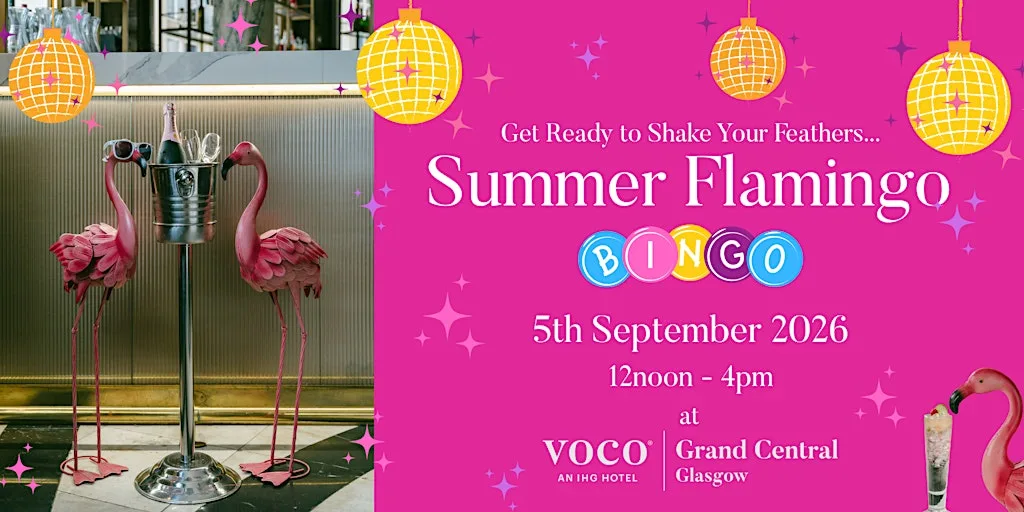 Summer Flamingo Bingo at voco Grand Central Glasgow by IHG