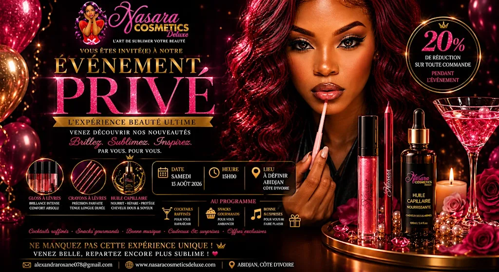 Nasara cosmetics deluxe private event