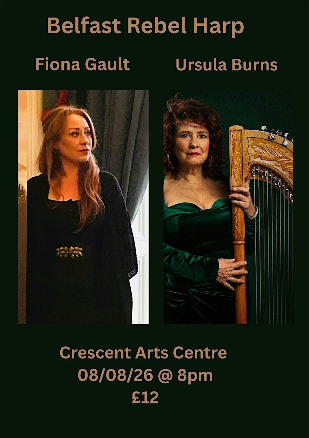 Belfast Rebel Harp at Crescent Arts Centre