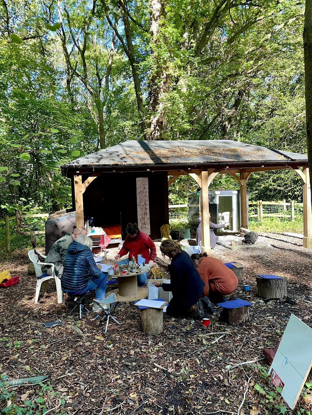 Autumn Forest Therapy and Creative Art Workshop: Lino Postcards at Avon Riding Centre For The Disabled