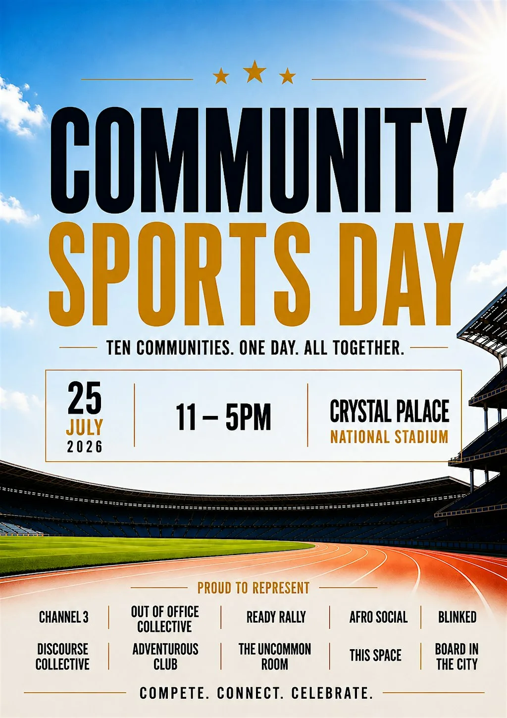 Community Sports day at Crystal Palace National Sports Centre