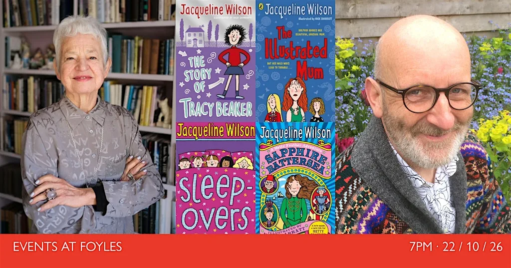BUILDING THE BOOK: Jacqueline Wilson in Conversation with Nick Sharratt at Foyles