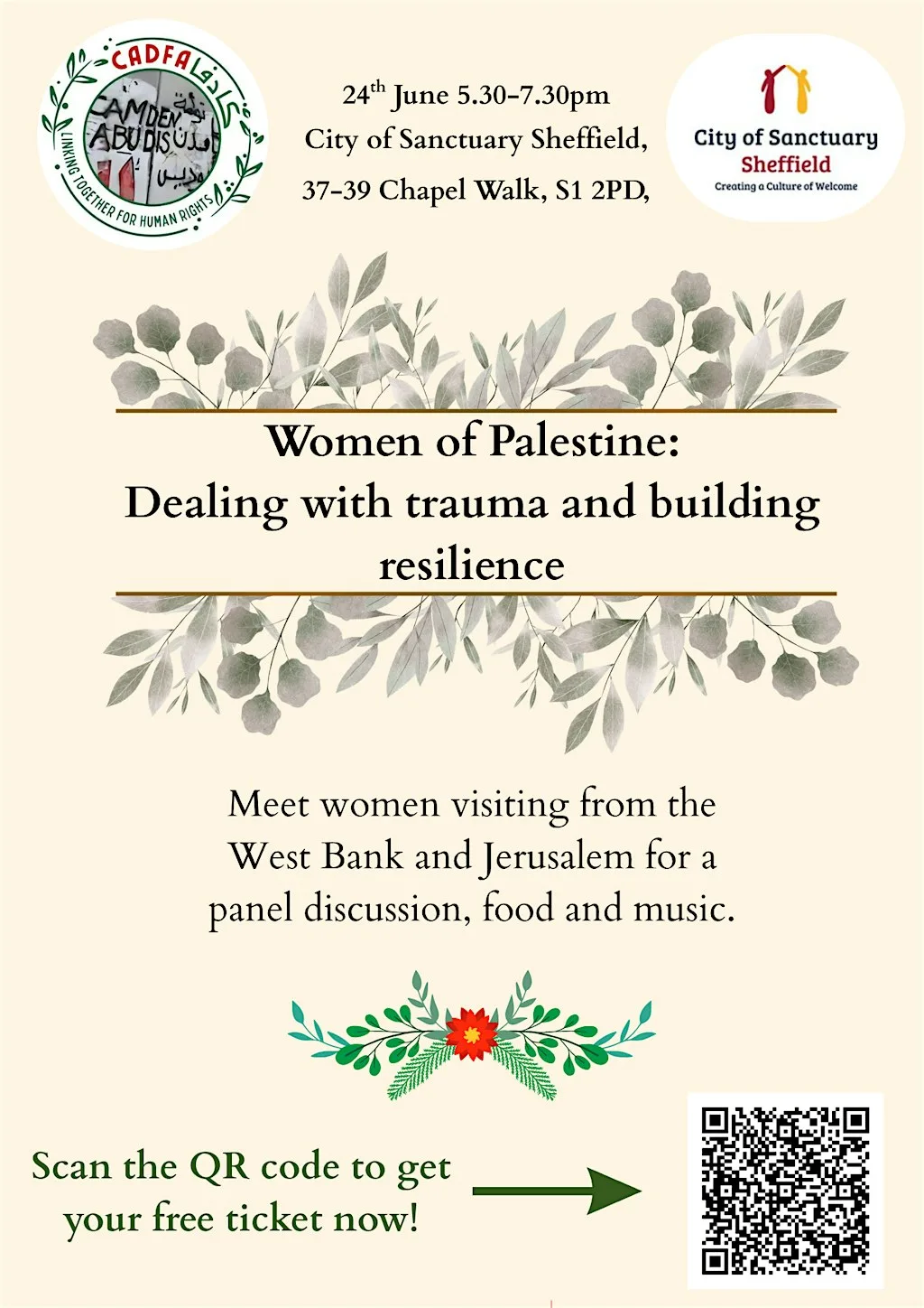 Women of Palestine: Dealing with trauma and building resilience at City of Sanctuary Sheffield